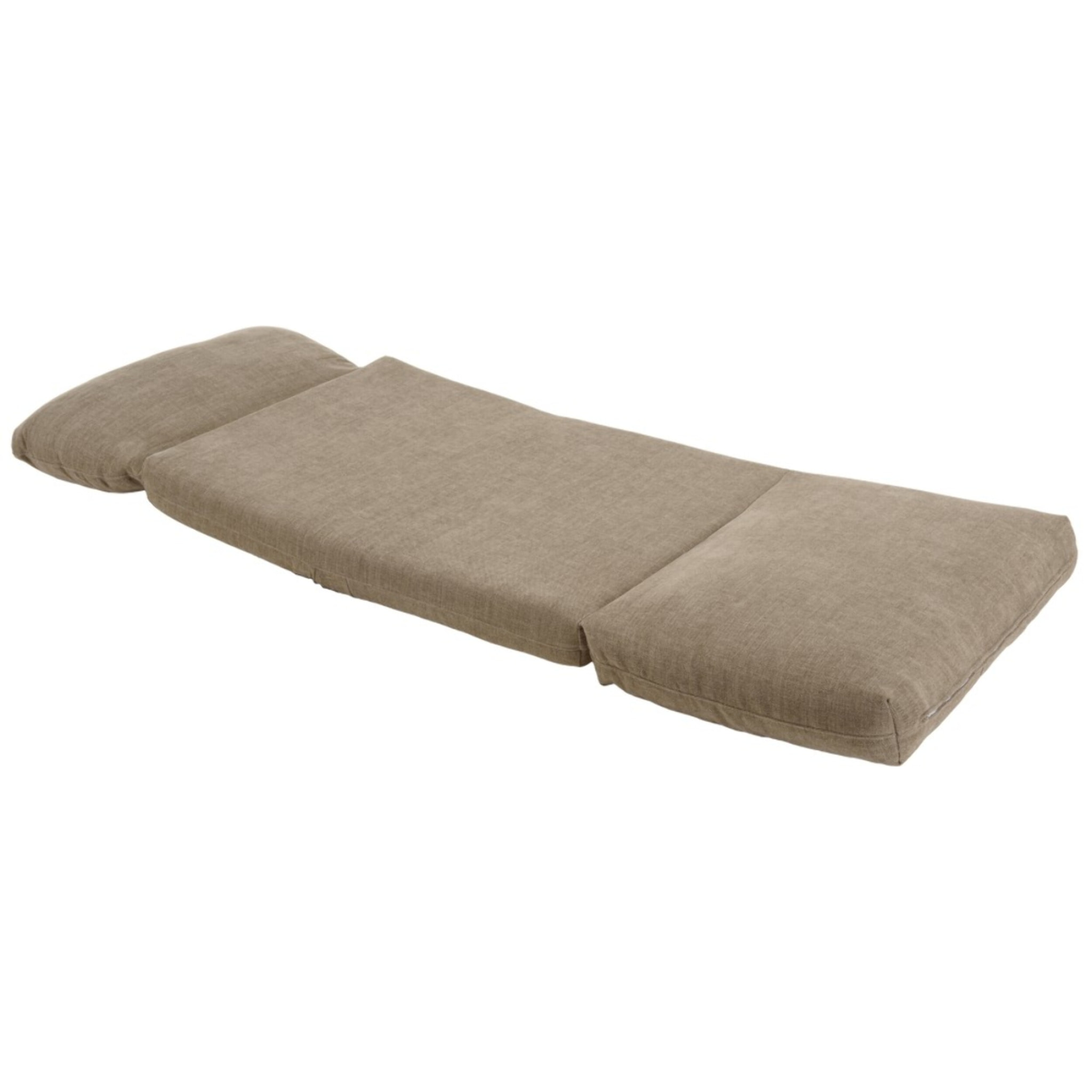 ANGELE - Chauffeuse 1 place multi-position en tissu couleur taupe