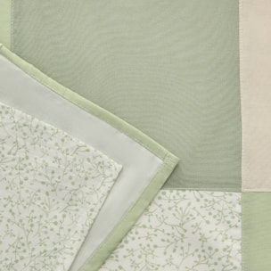 Funda nórdica algodón patchwork Felipa color verde