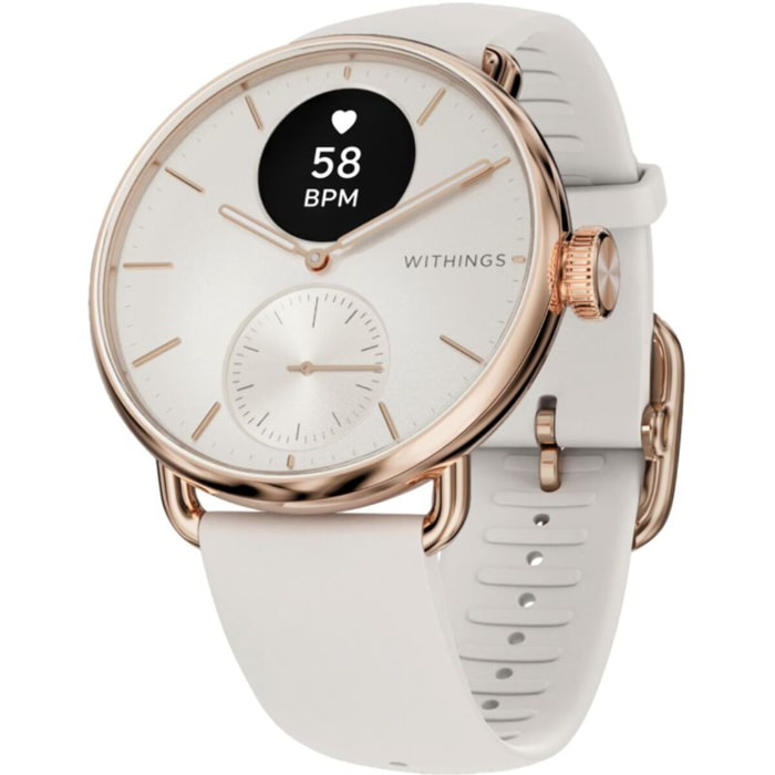 Montre santé WITHINGS Connecté Scanwatch 2 Rose Gold Sand 38mm