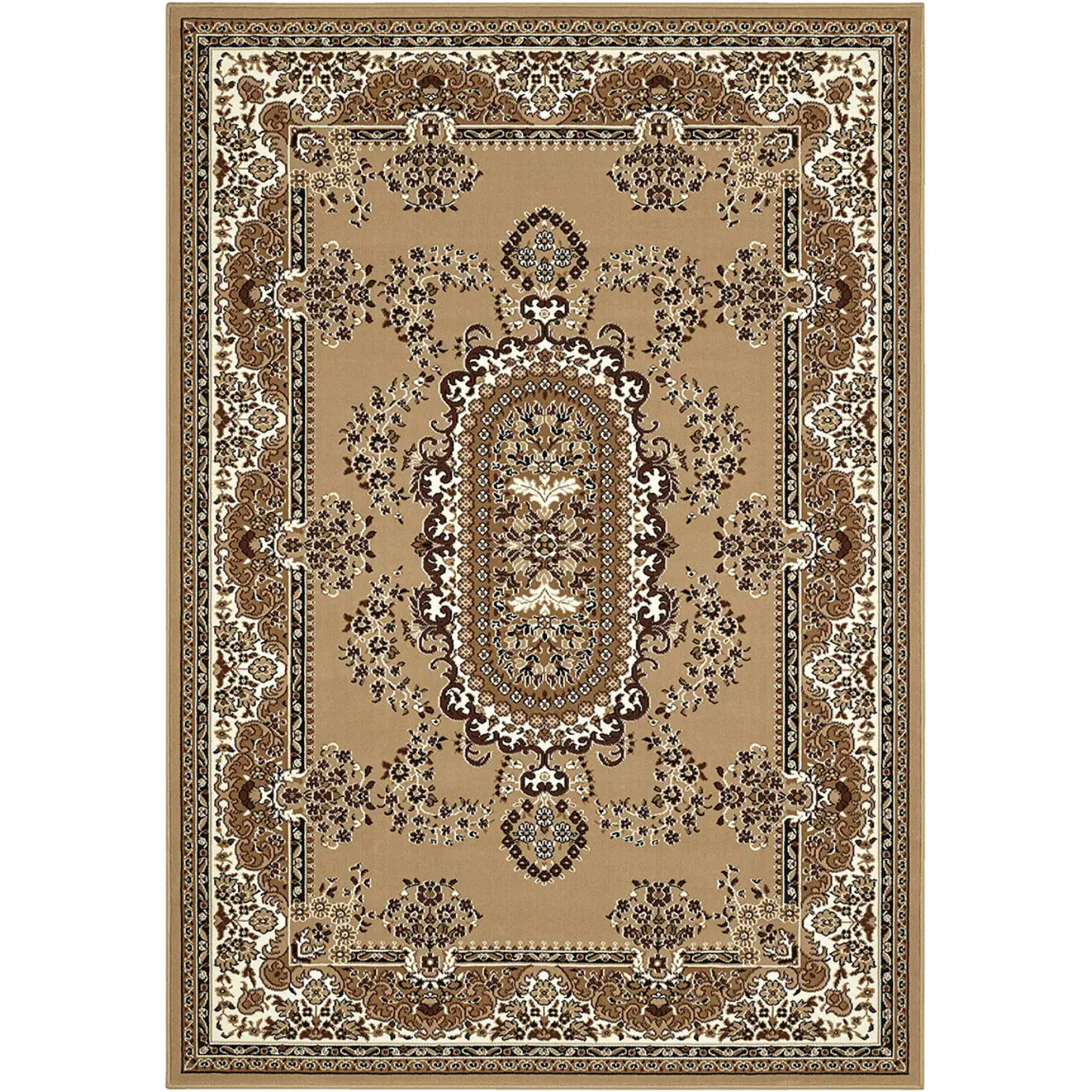 Tappeto Stile Classico Persiano Beige