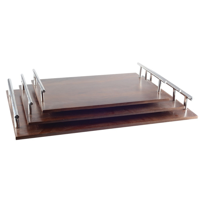 Plateau en bois moyen modèle 48x33x6.5cm