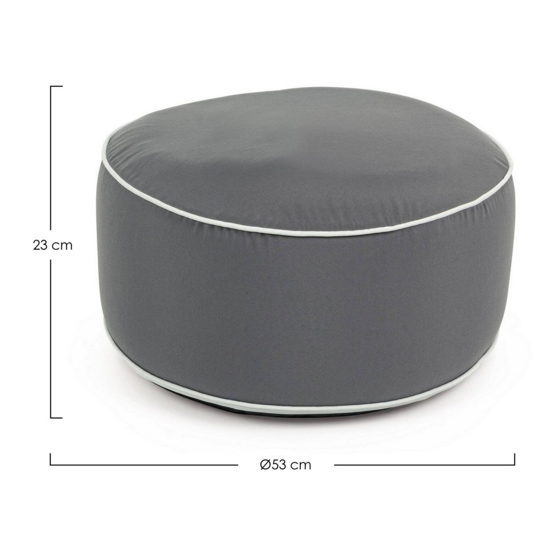 Pouf gonfiabile ALAIOR grigio scuro