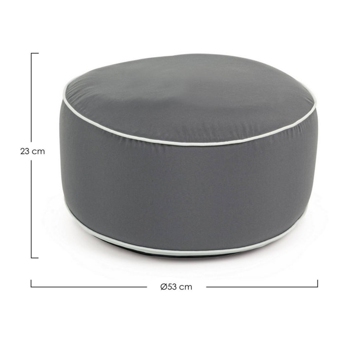 Pouf gonfiabile ALAIOR grigio scuro