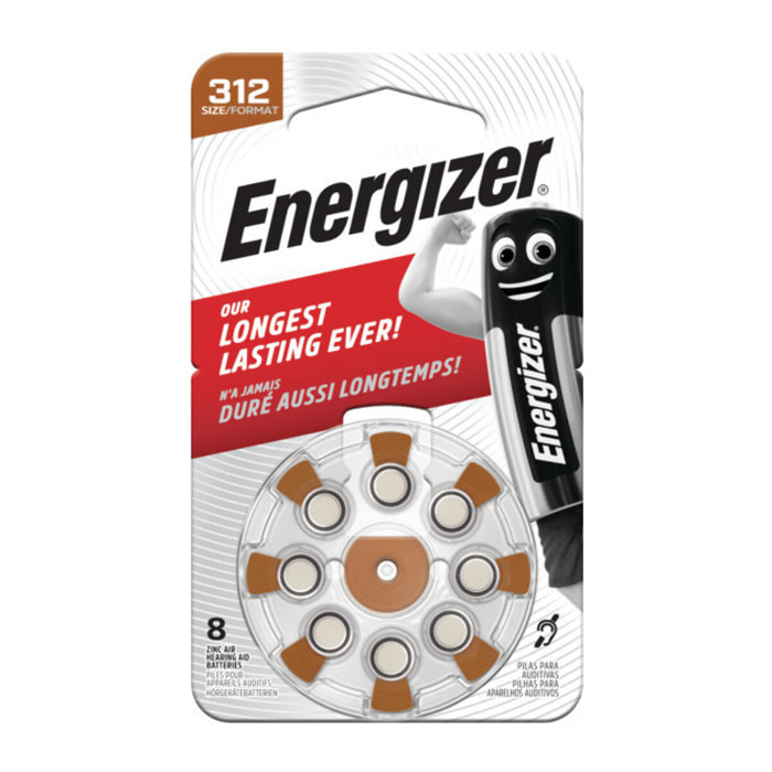 Energizer Pile Auditive HA312 Z.Air TFT TL8