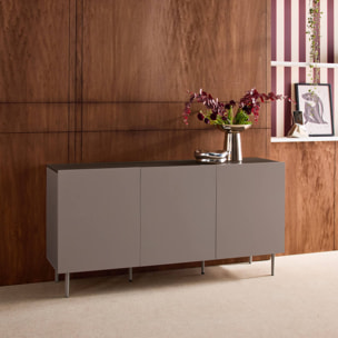 Buffet métal et décor bois 3 portes 150cm ASHTON