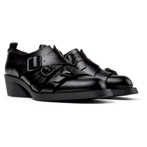 Zapatos de cordones - CAMPER Bonnie Twins - Negro - Cuero liso