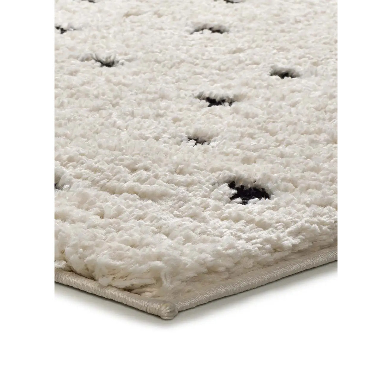 ATESA Alfombra shaggy escandinava blanco, varias medidas disponibles.