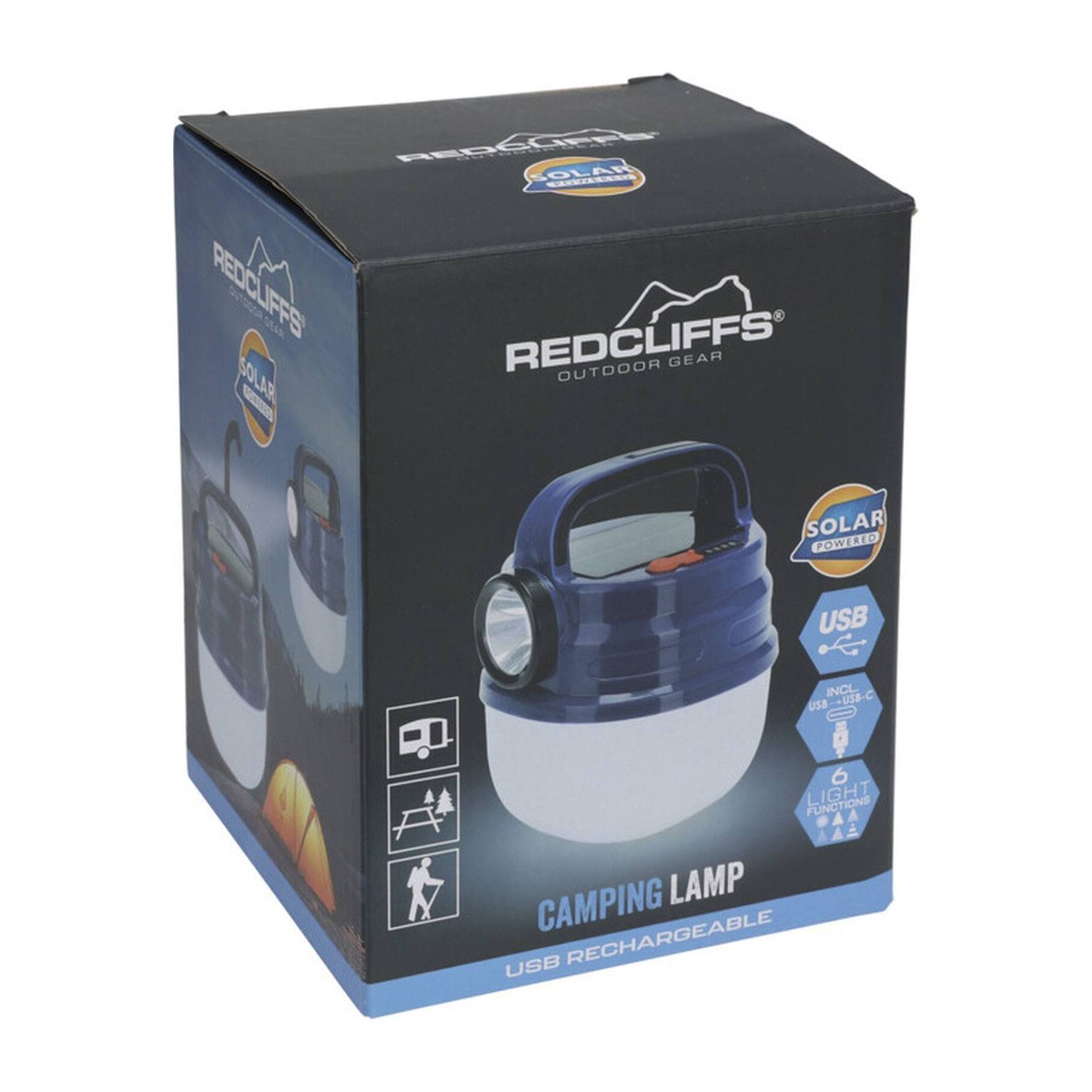 Well home luz de camping de faro brillante y gran reflector 12,4x15,9cm