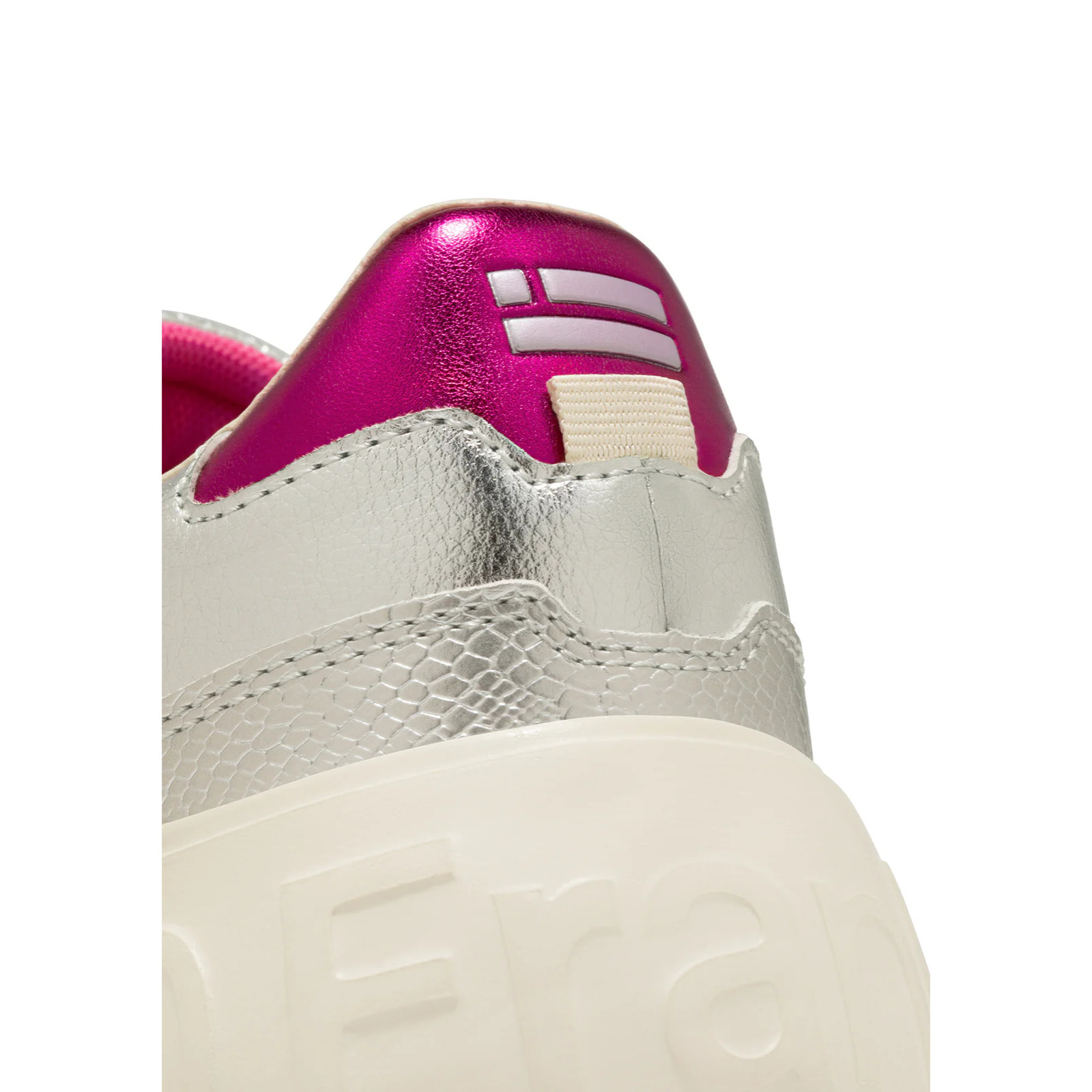 Zapatillas Deportivas Mujer Court Basic Snake Plata