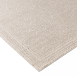 Tapis salon et chambre fait main en coton motif floral TAIL