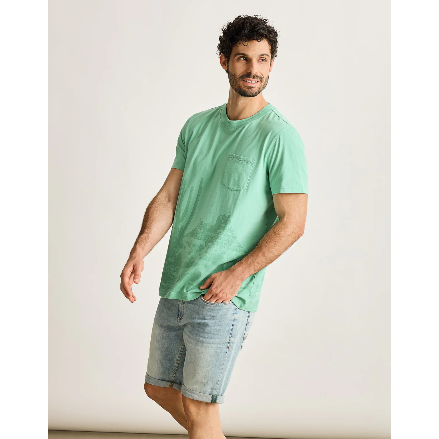 Camiseta Manga Corta Verde - Lawless