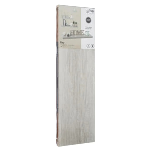 Étagère murale 80cm "Fixy" effet chêne gris