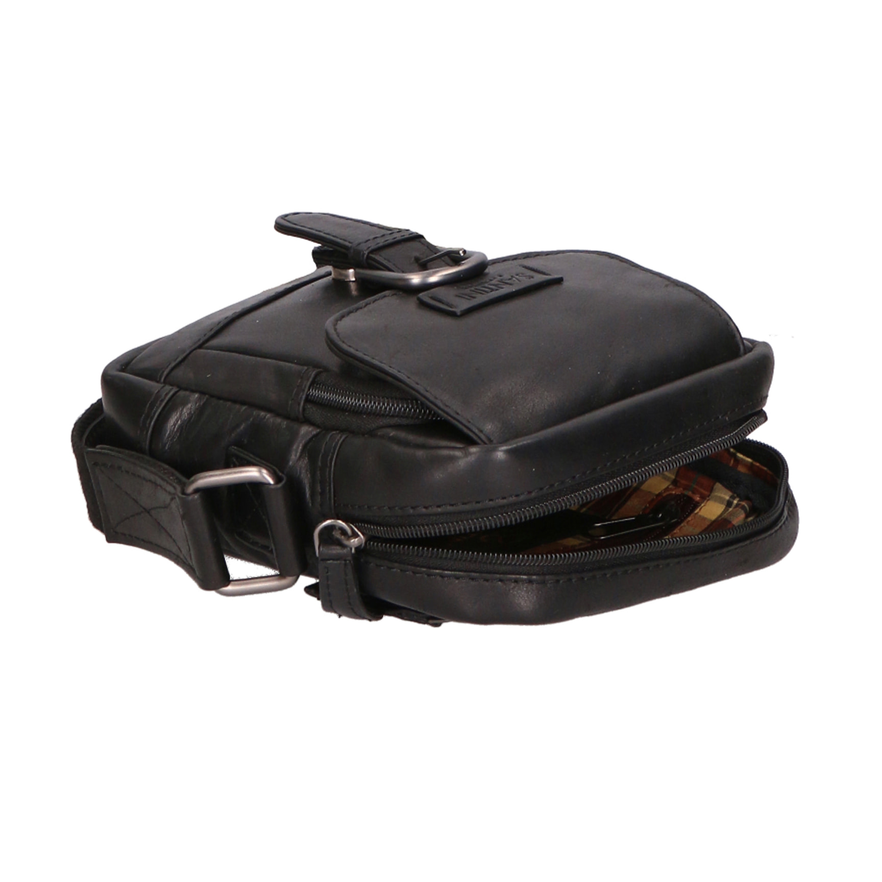 Borsa a tracolla unisex In Vera pelle Made in India 15x19x5 cm