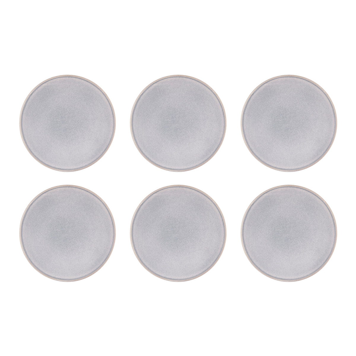 Assiette STONE Ø27,5cm - 6 pièces - Gris lune