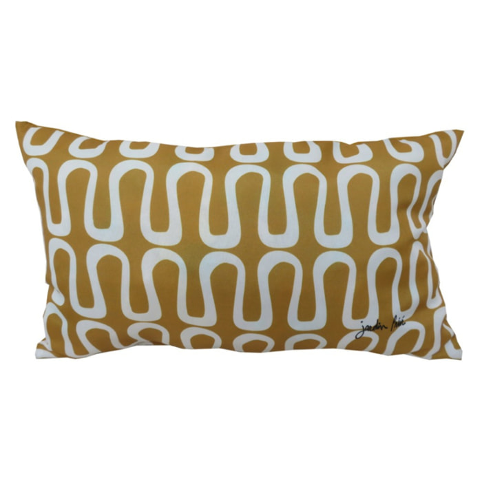 Lot de 2 coussins extérieur - 50x30x15 - FUTURISTE CUMIN