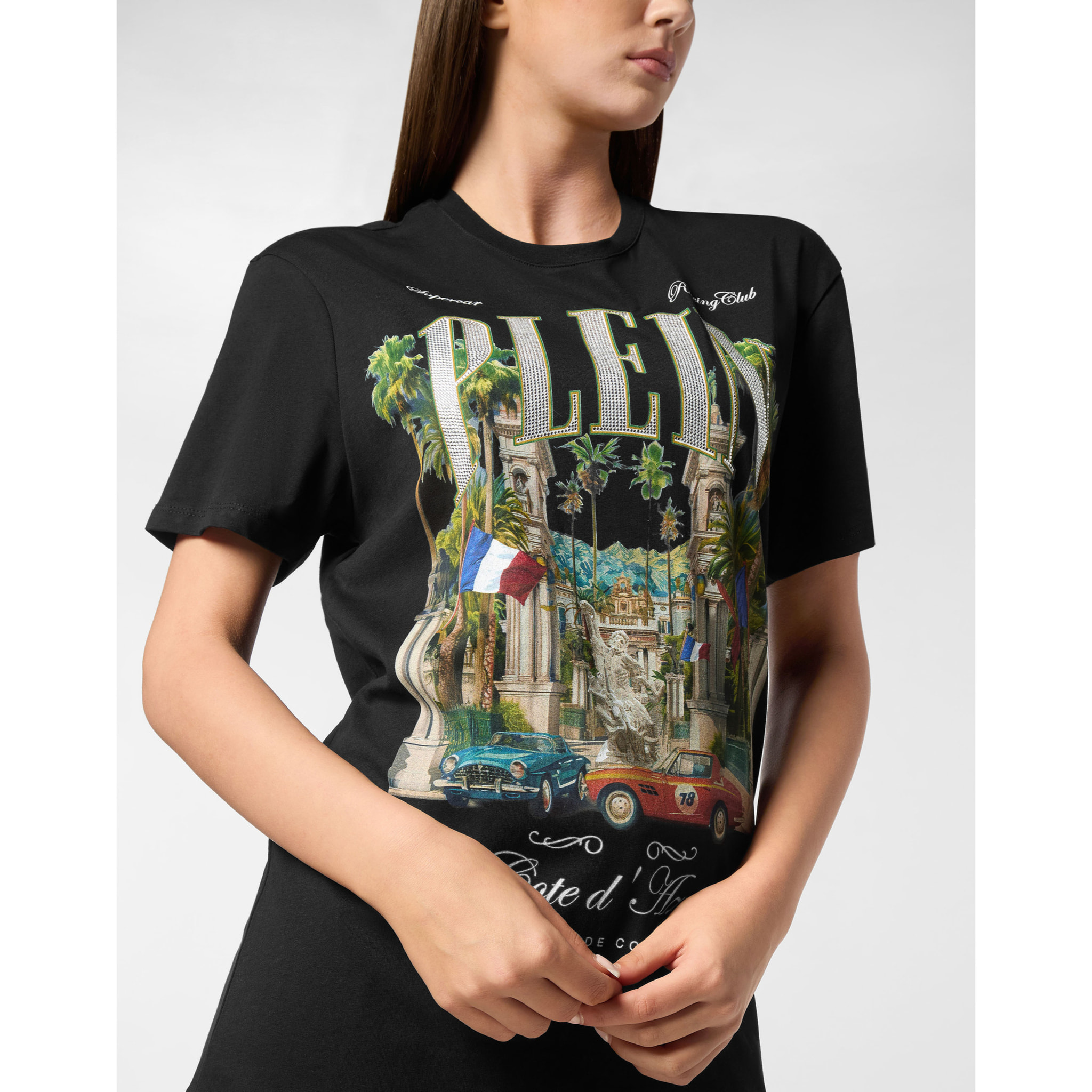 PHILIPP PLEIN T-Shirt Man Fit RACING