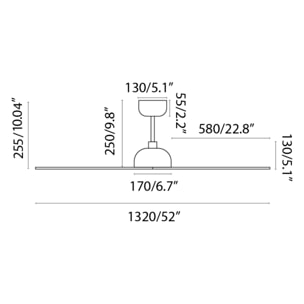 GOTLAND L Ventilador de techo negro/nogal