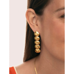 Pendientes Long Maris Acero Baño Oro