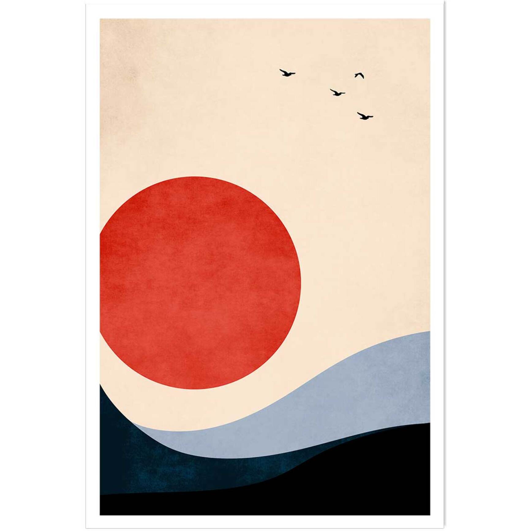 Affiche ""Memoire de vagues"" Affiche seule