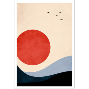 Affiche ""Memoire de vagues"" Affiche seule