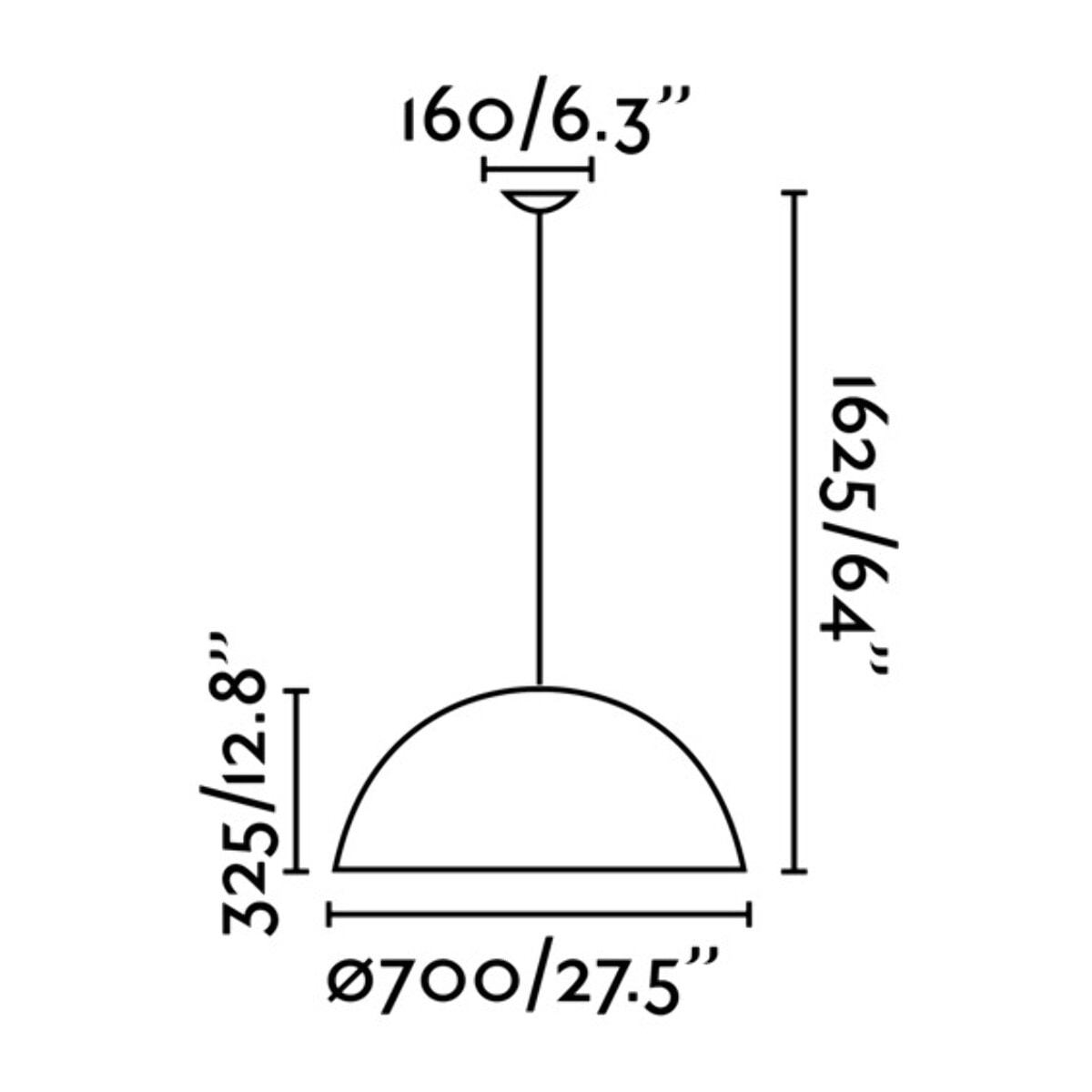 MAGMA Lampe suspension noir et or