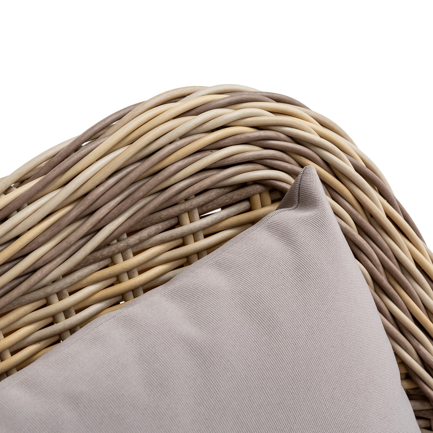 Conjunto Muebles de jardín Lila de ratán sintético, 4 Piezas