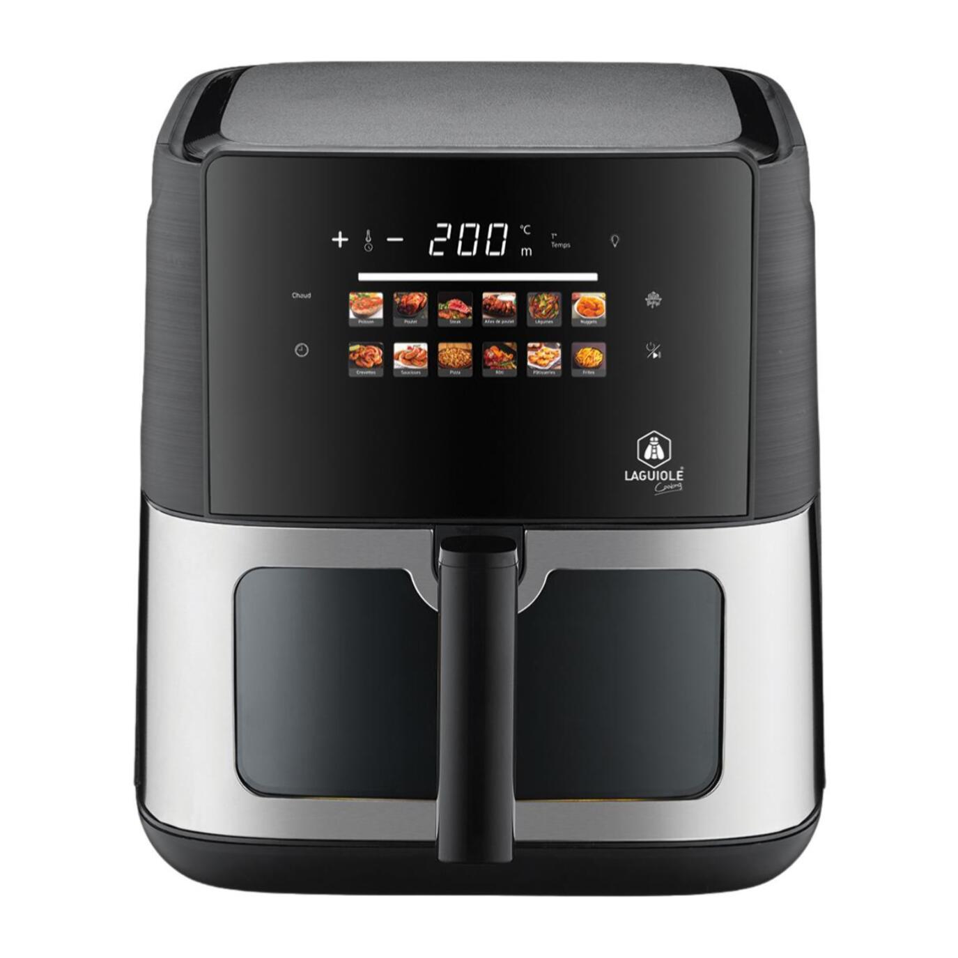 Friteuse à air chaud 8L - Écran tactile 12 programmes