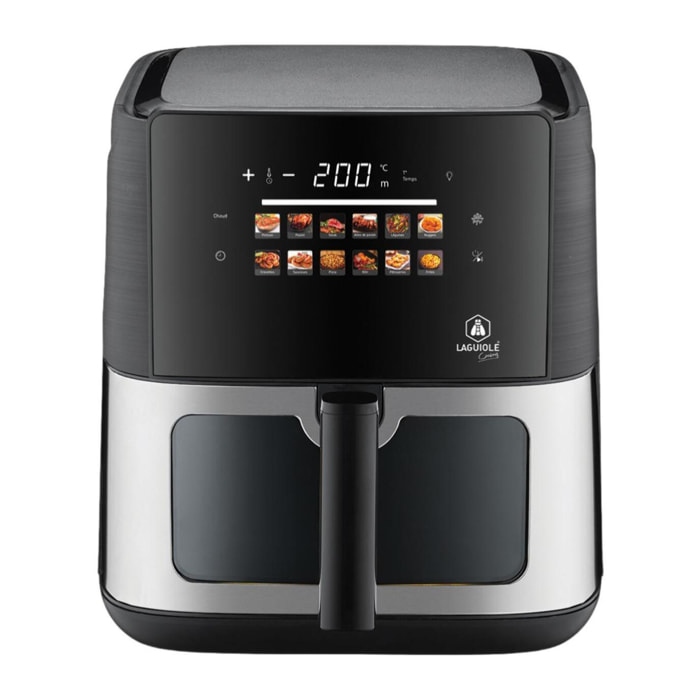 Friteuse à air chaud 8L - Écran tactile 12 programmes