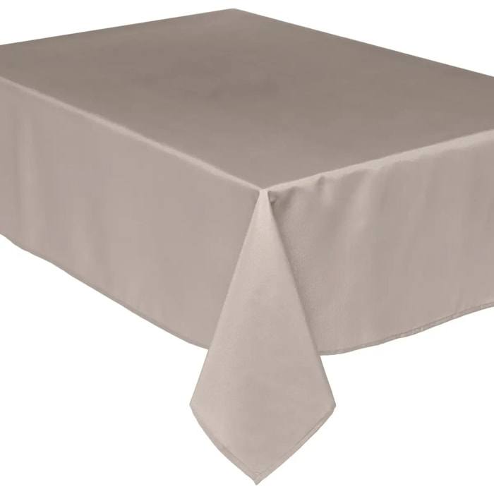 Nappe anti-tâche beige - 140x240 cm