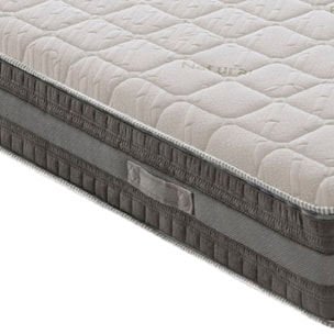Materasso 160x190 in Memory Foam - 3 Strati - Altezza 22 cm - 7 Zone - Rivestimento Sfoderabile