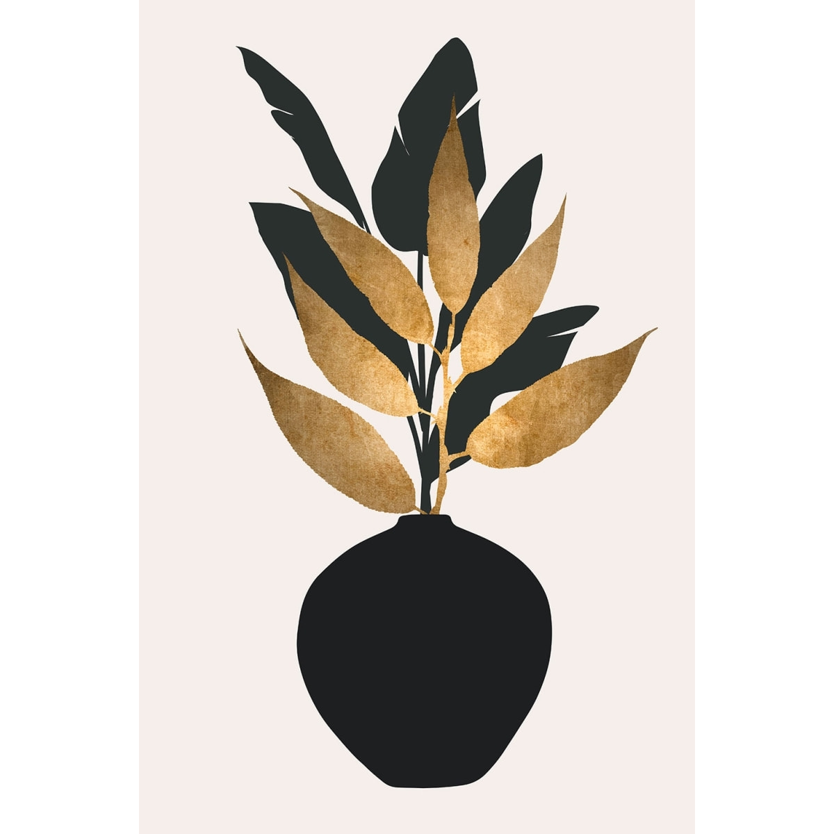 Tableau poterie et fleurs séchées Tableau alu Dibond