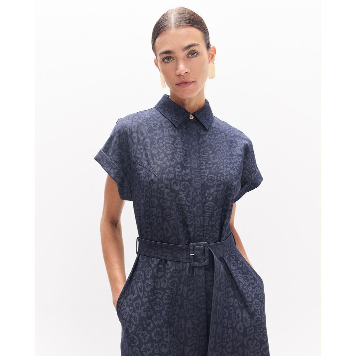 Abito lungo in denim