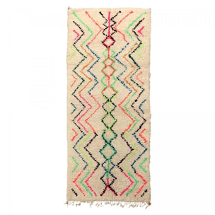 Authentique tapis berbère fait à la main en laine motif ethnic LIHE