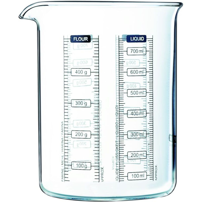 Verre doseur PYREX gradue 0.75L