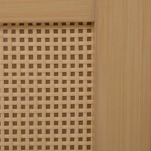 Meuble de salle de bain 1 porte Cane marron