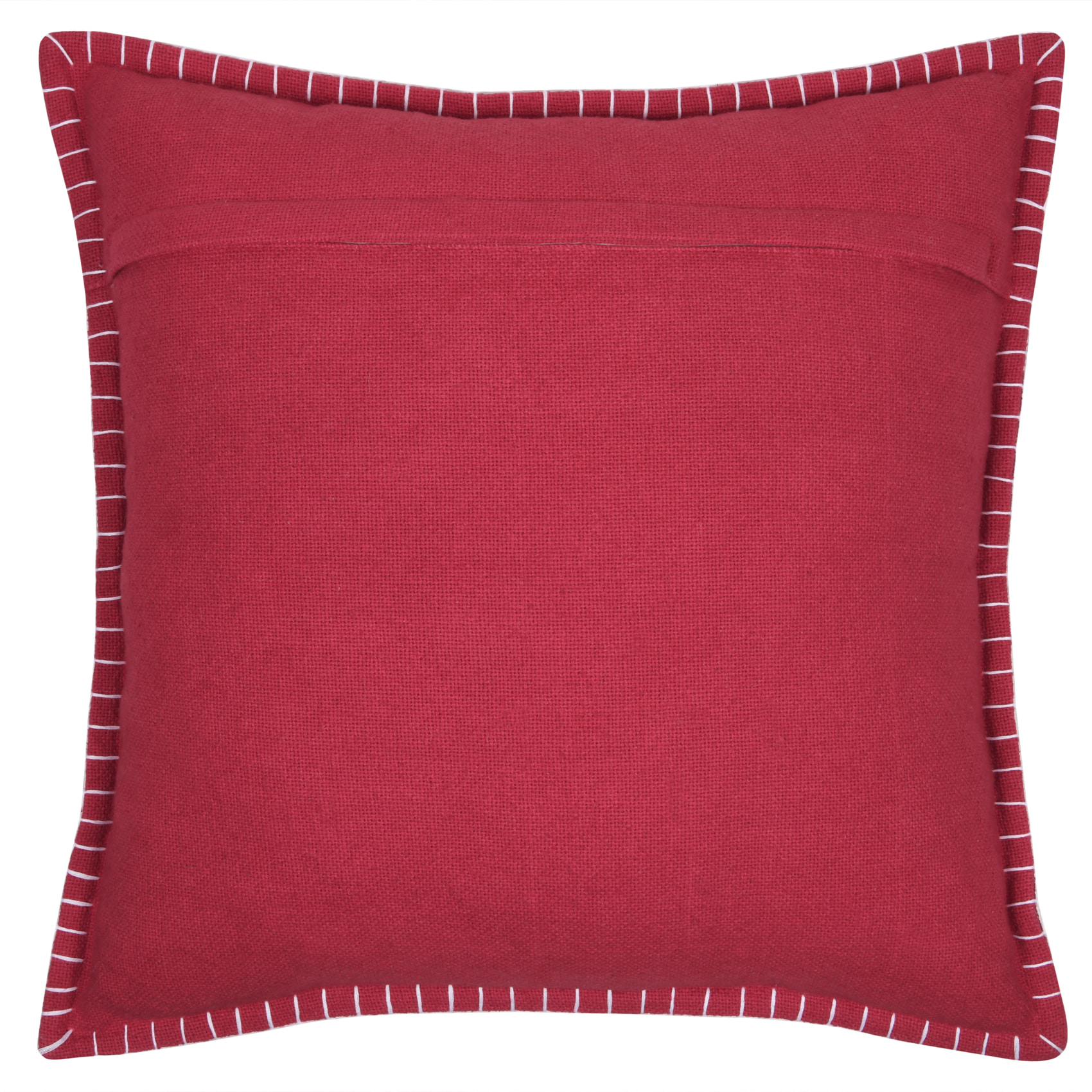 Coussin chalet montagne en coton - Rouge
