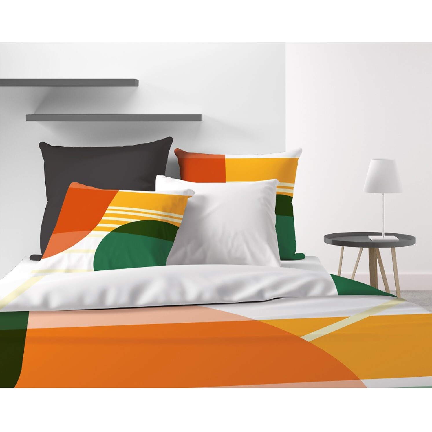 Parure Housse De Couette 3pcs 100% coton 47fils Zoom