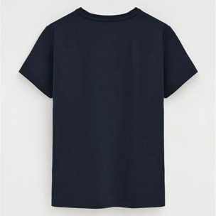 Pack donna con tre magliette nera, blu marino e bianca a maniche corte a girocollo con ricamo Rigby Go