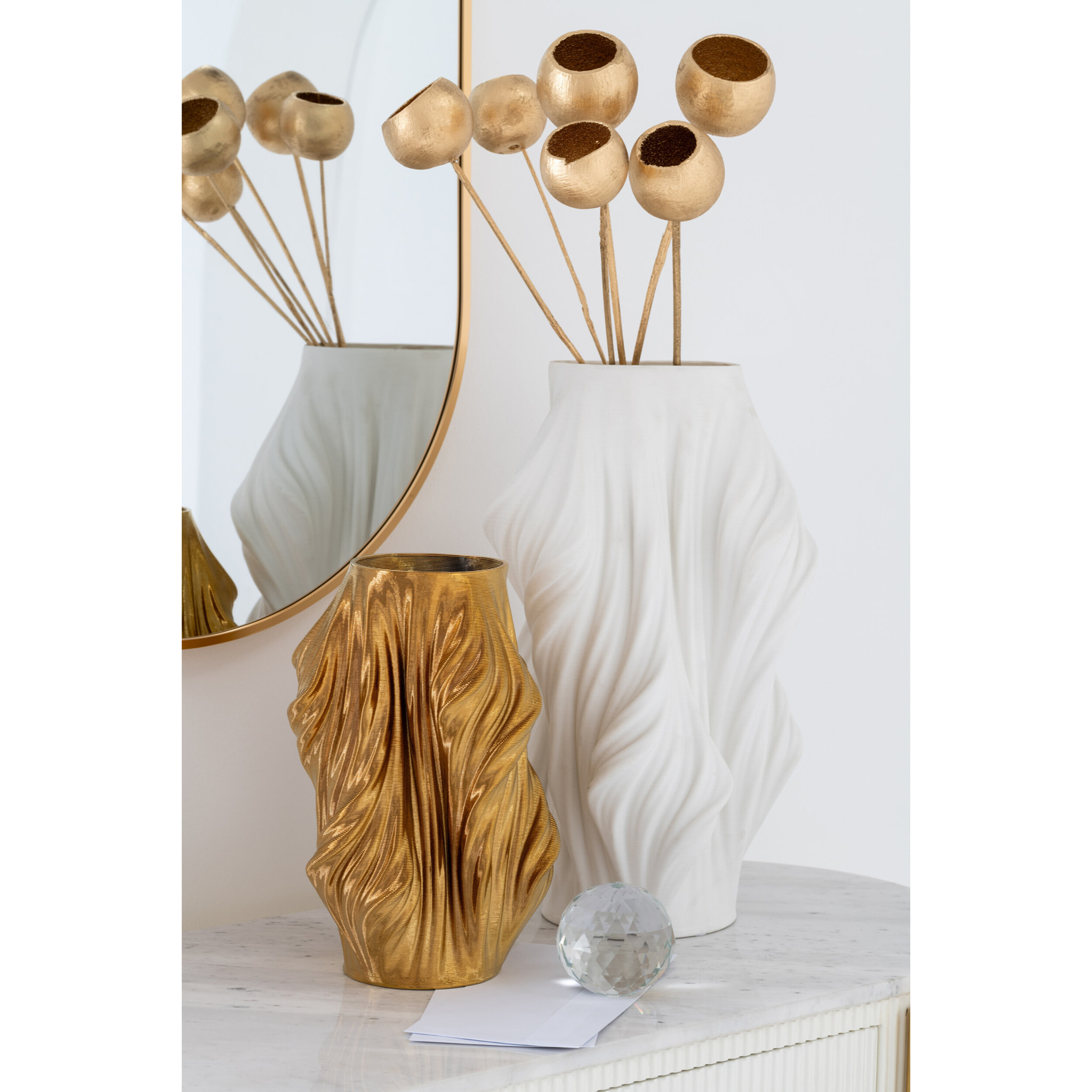 J-Line vase - porcelaine - blanc