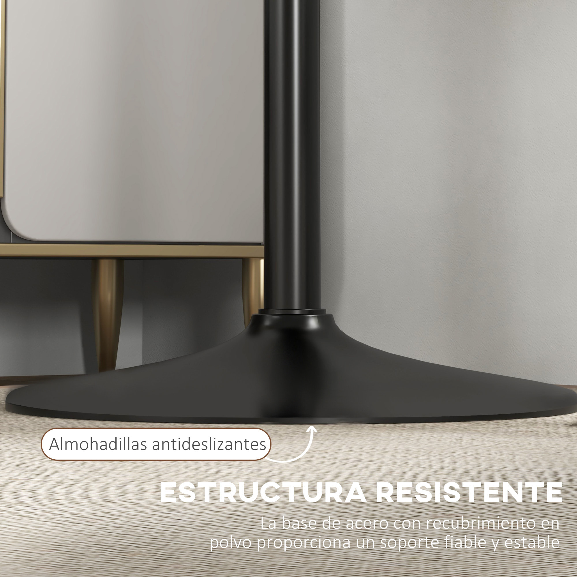 Mesa de Bar Redonda Mesa Alta de Cocina Moderna con Encimera Laminada y Marco de Acero para 2 Personas para Casa Comedor Ø60x102 cm Negro