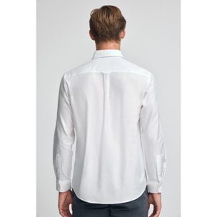 Camisa blanca de corte regular con logo Rigby Go