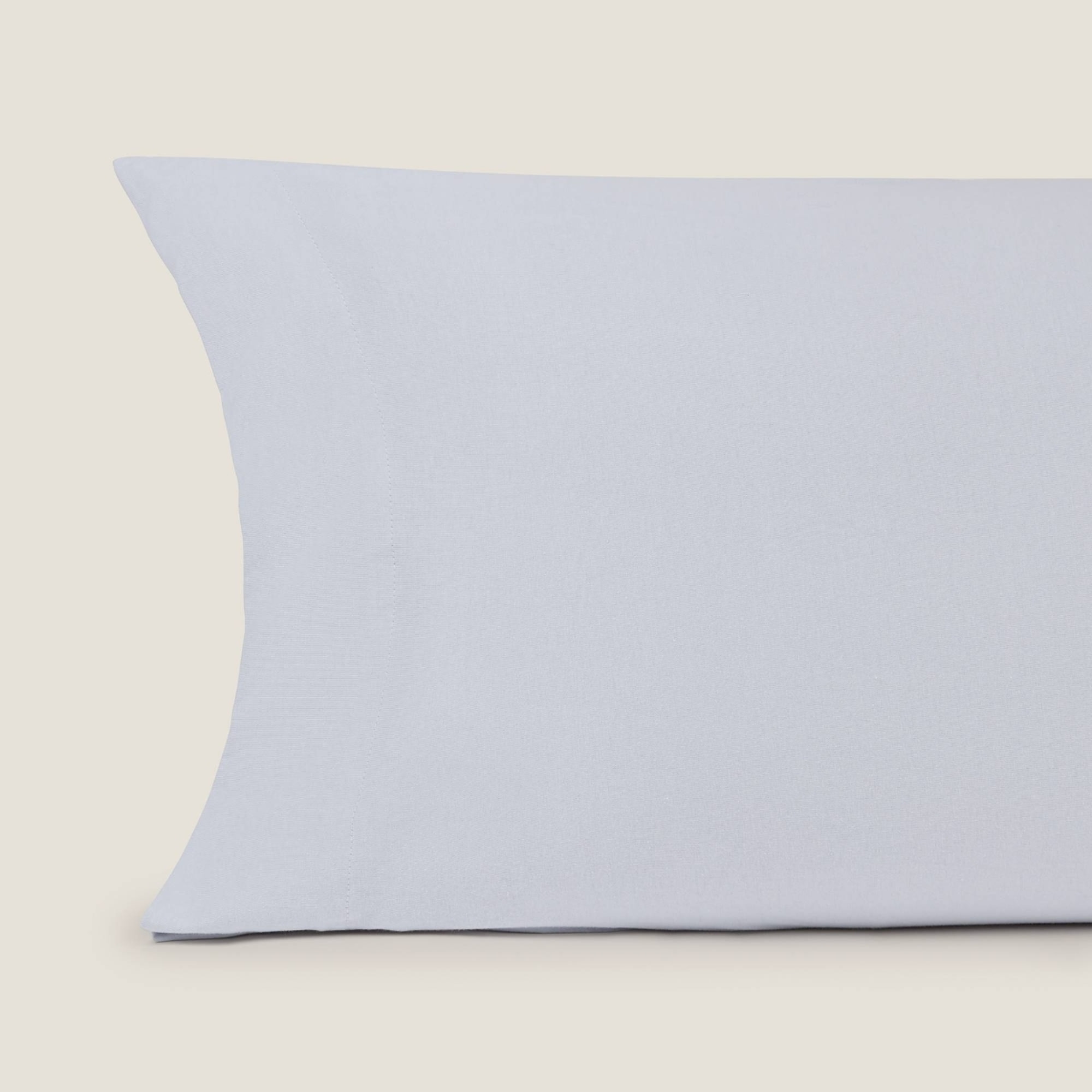 Funda almohada punto algodón Puntib color azul