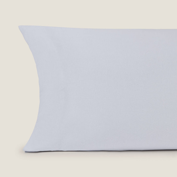 Funda almohada punto algodón Puntib color azul