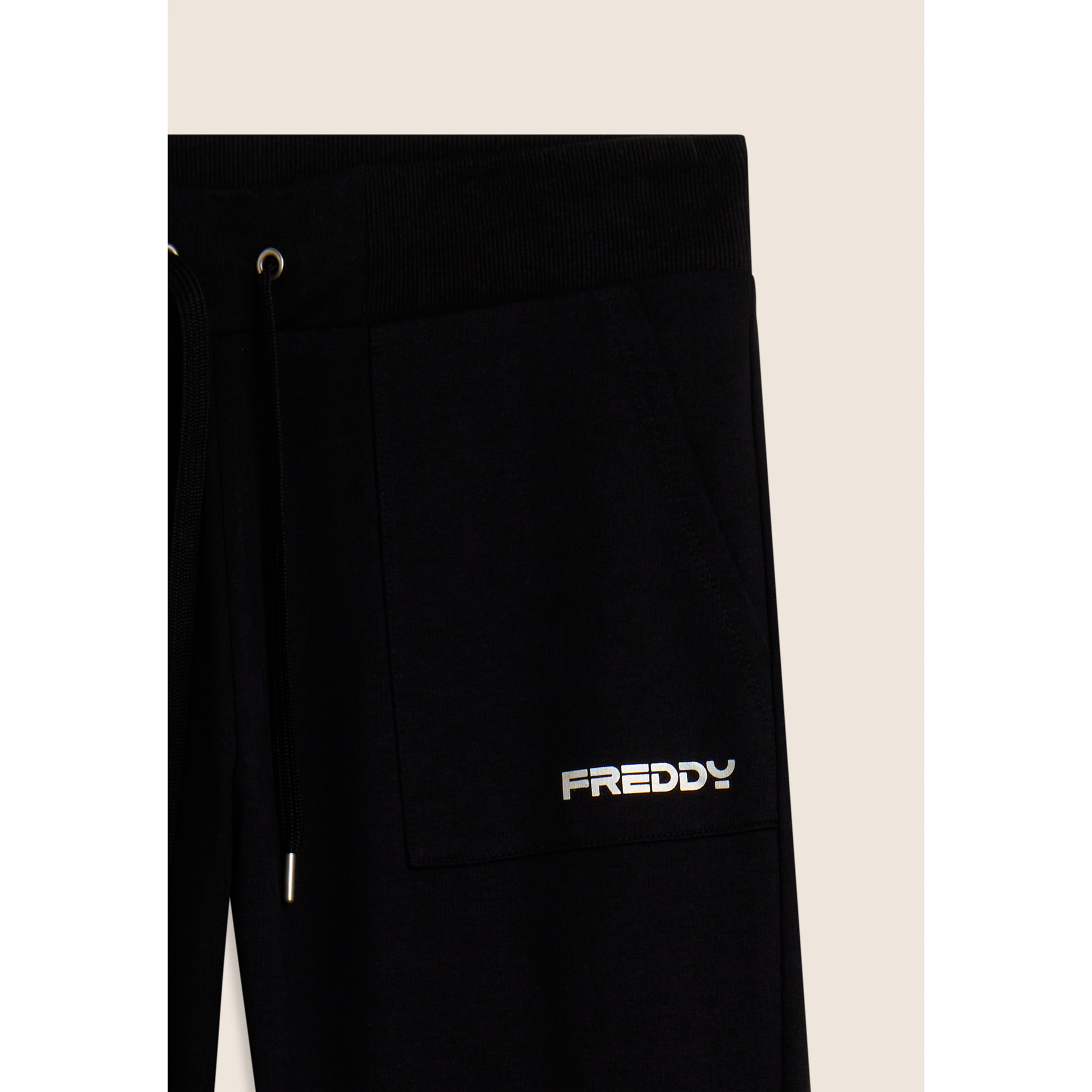Pantaloni regular con tasche applicate e gamba dritta