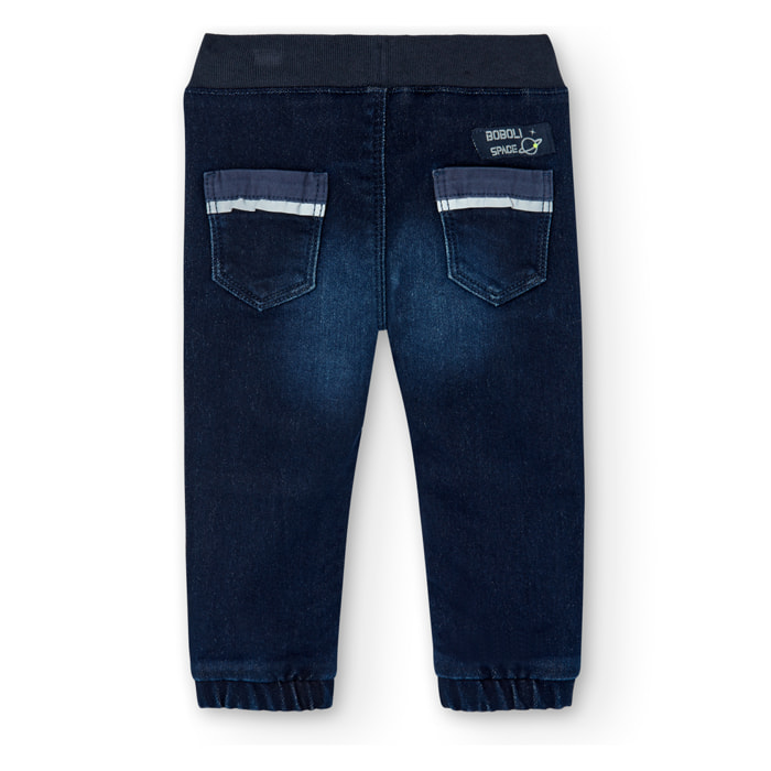 Pantalón denim punto de bebé -BCI