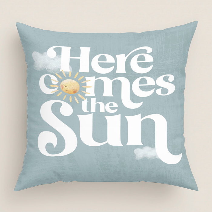 Cool Kids - Funda de Cojín Estampado - Con Cremallera - Sin relleno - 100% Algodón - Sun