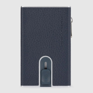 Piquadro Portefeuille compact avec porte-cartes pop-up, porte-monnaie et protection RFID