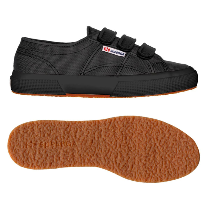 Le Superga Uomo Donna Nero 2750-Cot3Strapu