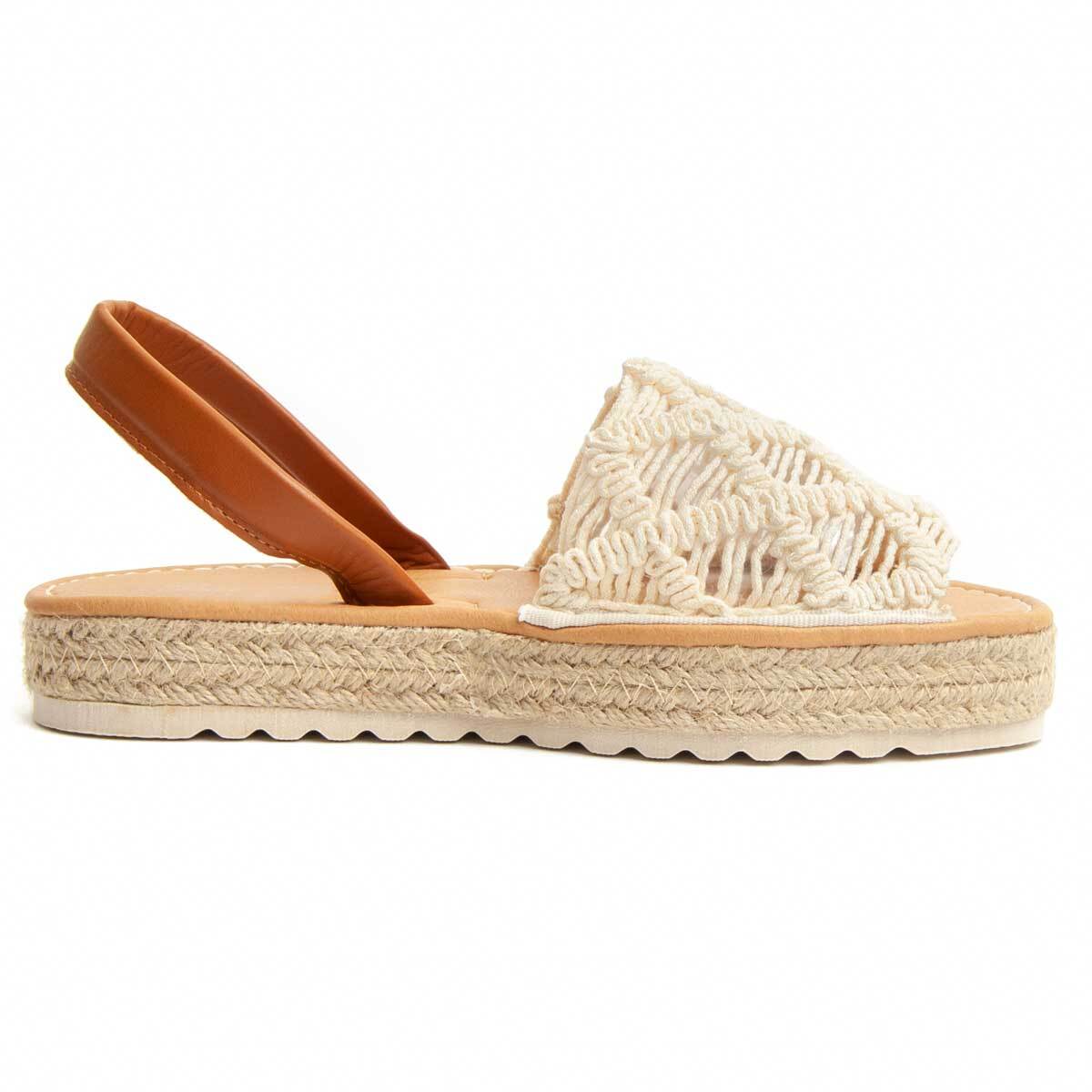 Sandalias de plataforma - Beige - Altura: 3 cm