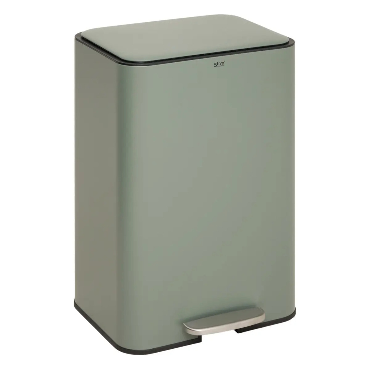 Poubelle rectangulaire à pédale Delta 50L vert